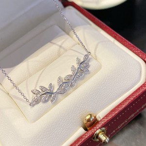 18k Gold Diamond Branches Necklace