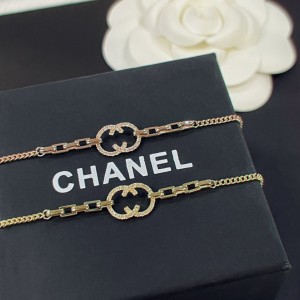 18K Gold Chanel's Double C Diamond Bracelet