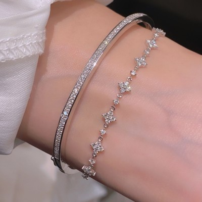 18K Gold Diamond Bracelets