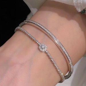 18K Gold Diamond Bracelets