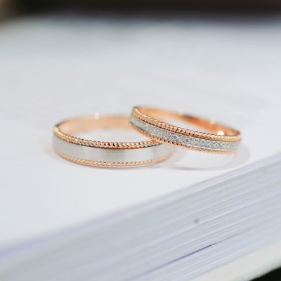 18k Gold Couple Rings