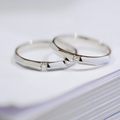 18k Gold Couple Rings