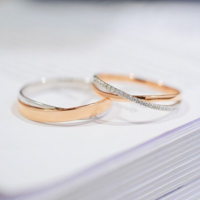 18k Gold Couple Rings